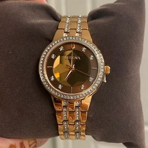 Bulova Phantom CRYSTAL with real mother of pearl watch BRAND NEW UNUSED